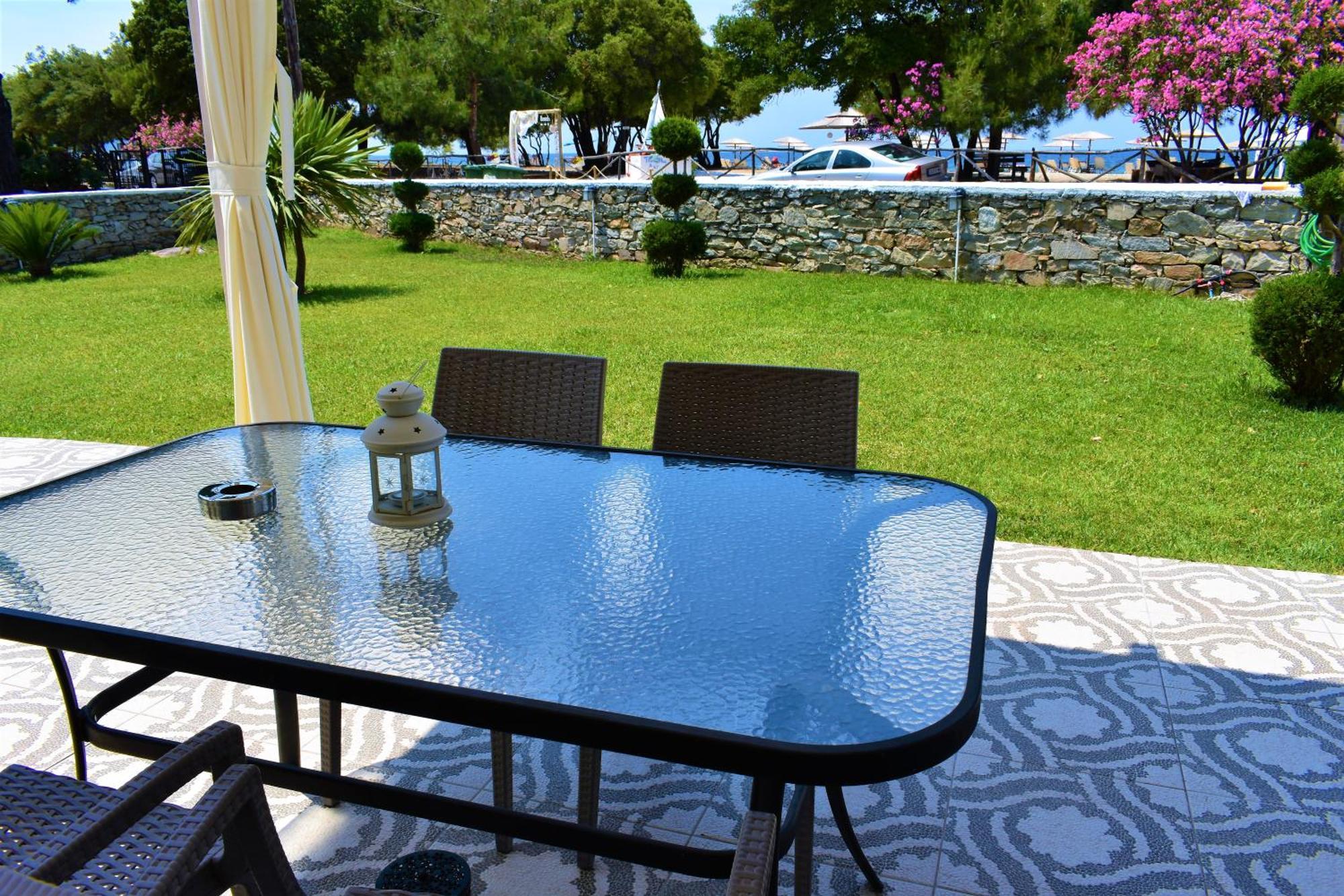 Thasos Blue Apartments Prínos Rum bild